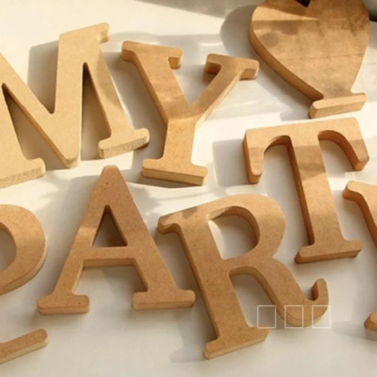 Wooden English Letters And Numbers Ornaments Wooden Crafts Diy Creative Decorative Home Decorations Personalised Name Design