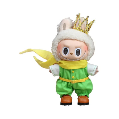 17cm Lafufu Little Prince Baby Clothes Vinyl Pendant Doll Clothes New Fairy Tale Prince Romantic And Cute Replaceable Clothing