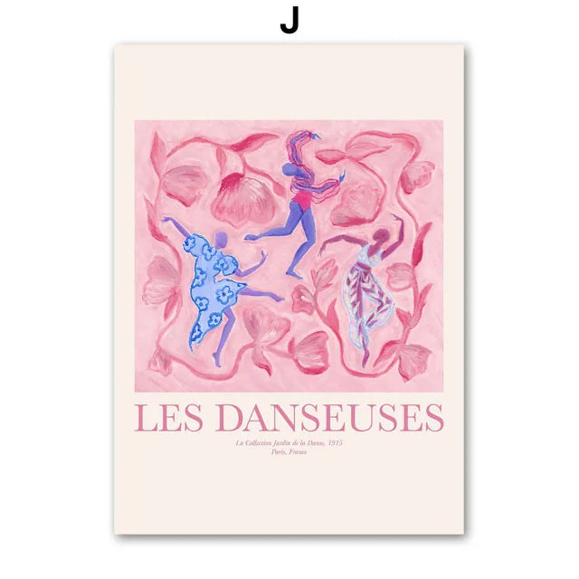 Women's Statue Unicorn Clothes Food Abstract Wall Art Canvas Oil Painting Posters And Prints Wall Pictures For Living Room Decor