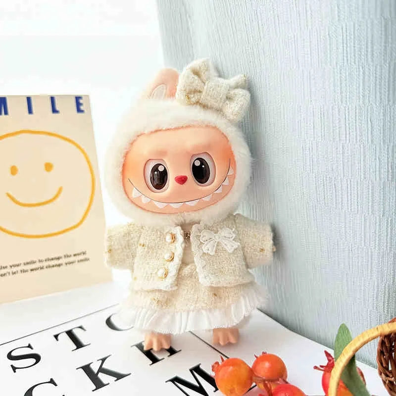17cm Lafufu Doll's Clothes Shoes Bag The Monster Outfit Accessories Clothing Gift Sweet Princess High-quality Dress