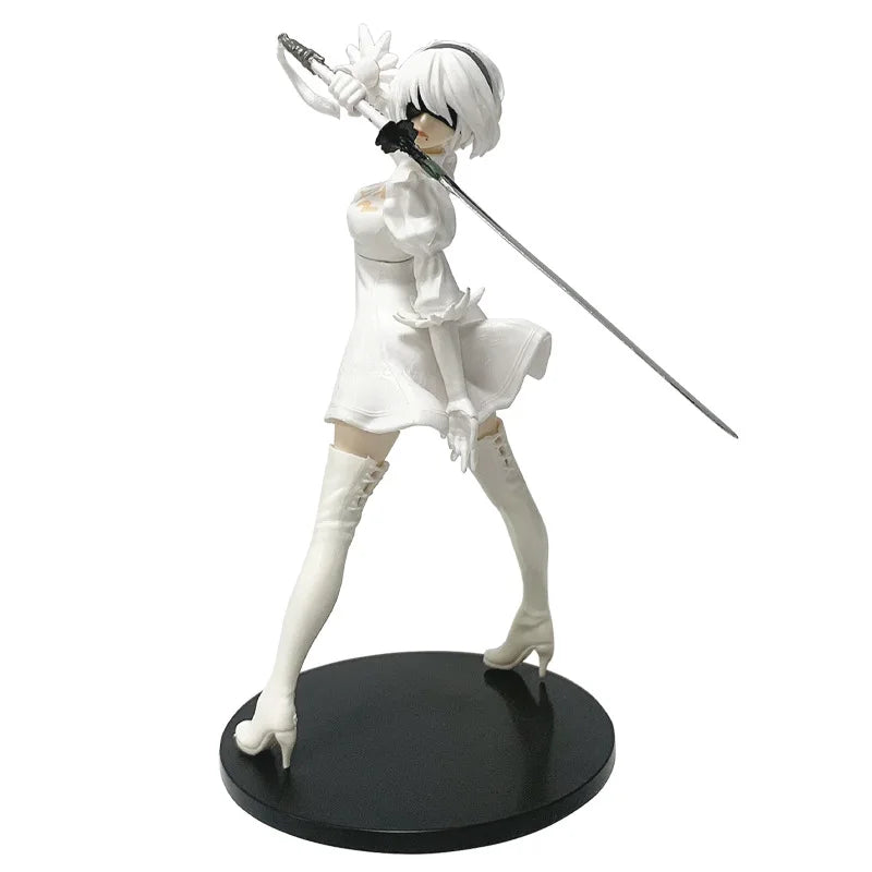 2025 new hot sale nier: automata yorha type a2 2b 9s pvc anime action figure model collection ornament anime model cartoon toy