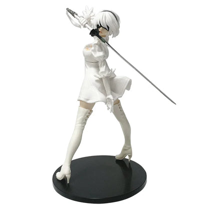 2025 new hot sale nier: automata yorha type a2 2b 9s pvc anime action figure model collection ornament anime model cartoon toy