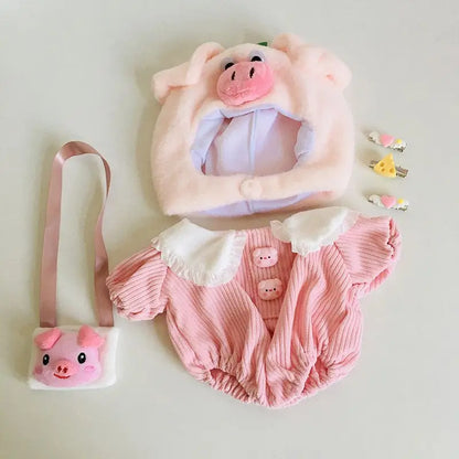 30cm Doll Lina Doll Clothes Plush Toy Set Teddy Bear Kawaii Anime Accessories Dress Up Cute Cartoon Friends Holiday Gift