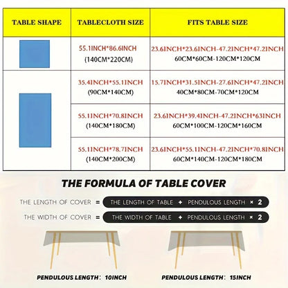 Tropical Leaves Tablecloth Holiday Party Decor Washable Summer Hawaiian Green Leaf Rectangle Table Cloths Kitchen Table Decor