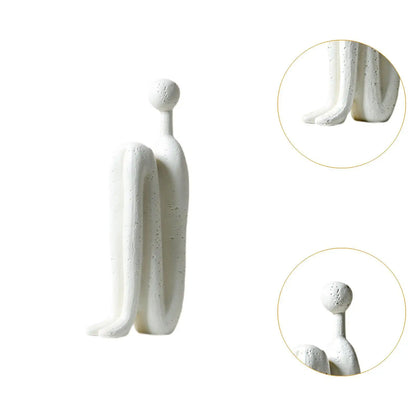 Abstract Figure Sculpture Modern Statue Tabletop Ornament Decorative Figurine for Desk