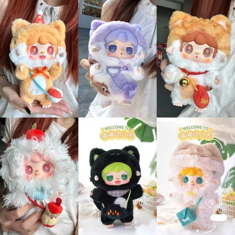 In Stock Yooki 2.0 Vinyl Doll Blind Box Gift Kitten Kindergarten Series Dolls Bag Pendant Mystery Box Surprise Girl Present