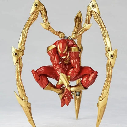 2024 Kaiyodo Iron Spiderman Action Figure Amazing Yamaguchi Spider Man Anime Figurine Model Pvc Statue Collection Kids Gift Toys