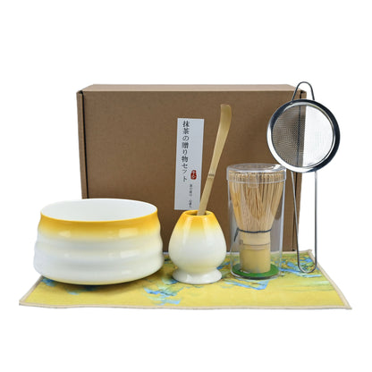 6pcs/set Japanese Style Matcha Tea Set With Tool Rack, Including Bowl, Whisk, Spoon, Great Gift For Ceremony, Traditional Japane