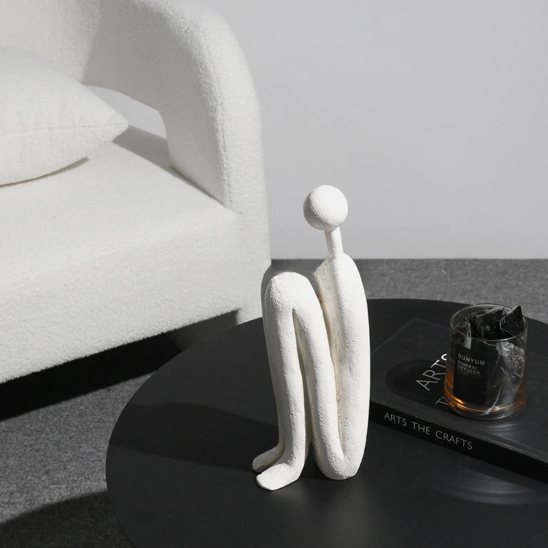 Creative Abstract Figure Statue Home Decor Nordic Modern Decorative Figurines For Interior Creative Office Living Decoration