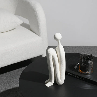 Creative Abstract Figure Statue Home Decor Nordic Modern Decorative Figurines For Interior Creative Office Living Decoration
