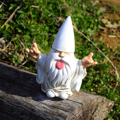 1pc Rocker Gnome Garden Statues fera vibrer votre jardin féerique et vos nains de jardin Statues extérieures, statue de nain de jardin, décor de jardin
