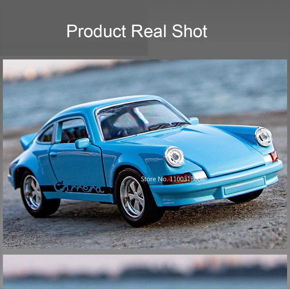 1:36 911 Carrera 1974 Rolls-Royce Cullinan Toy Cars Models Alloy Diecast Rubber Tires Pull Back Miniature Vehicle for Boys Gifts