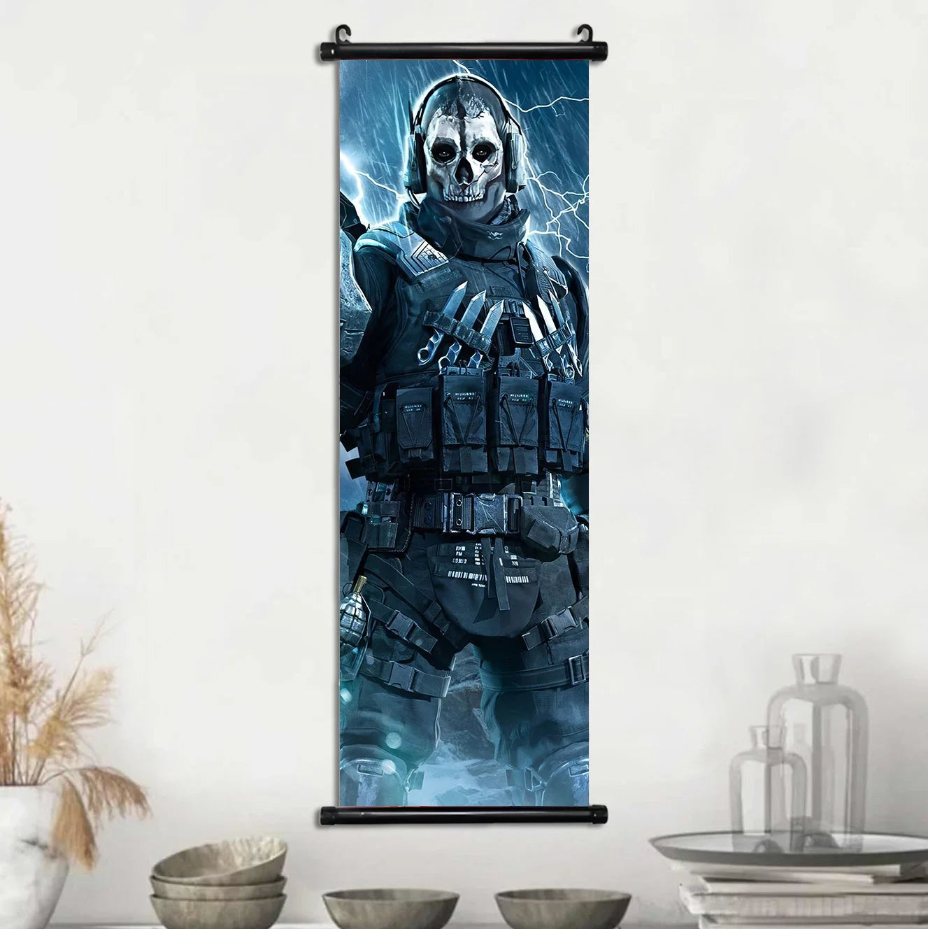 HD Hanging Scroll Call Of Duty Painting Modern Wall Artwork Simon Riley Picture Print Canvas Game Poster Home Decor Living Room