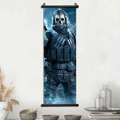 HD Hanging Scroll Call Of Duty Painting Modern Wall Artwork Simon Riley Picture Print Canvas Game Poster Home Decor Living Room