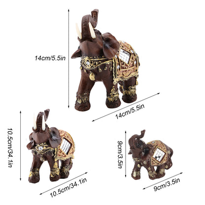 Feng Shui Elephant Lucky Feng Shui Wood Grain Elephant Statue Sculpture Wealth Figurine Gift Home Decoration Elephant Sculpture
