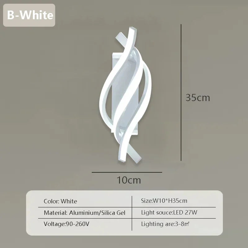 Modern LED Wall Lamp Nordic Gold Bedroom Bedside Wall Lights With Plug Wall Sconce For Minimalist Entryway Corridor Aisle lights