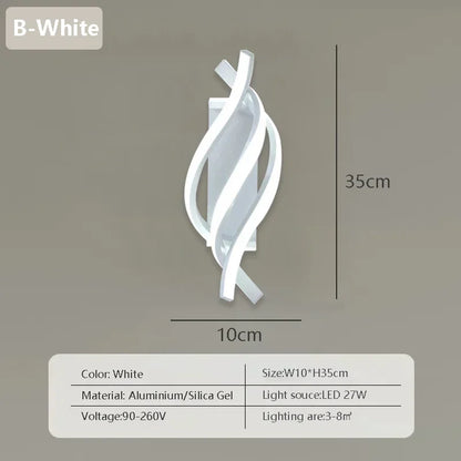 Modern LED Wall Lamp Nordic Gold Bedroom Bedside Wall Lights With Plug Wall Sconce For Minimalist Entryway Corridor Aisle lights