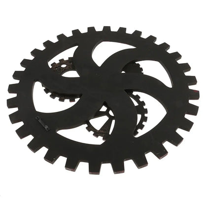 Large Retro Wooden Gear Ornaments for Home Bar Wall Hanging Decoration 40cm
