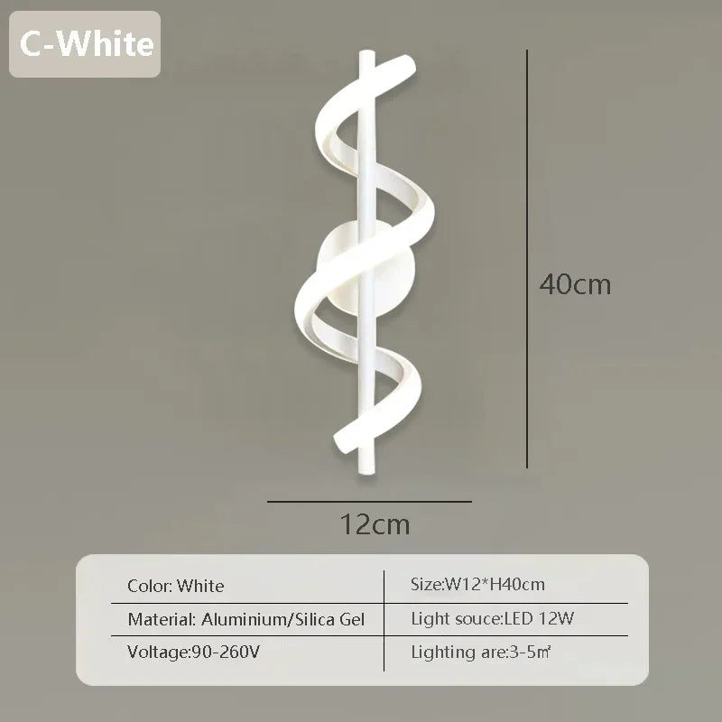 Modern LED Wall Lamp Nordic Gold Bedroom Bedside Wall Lights With Plug Wall Sconce For Minimalist Entryway Corridor Aisle lights