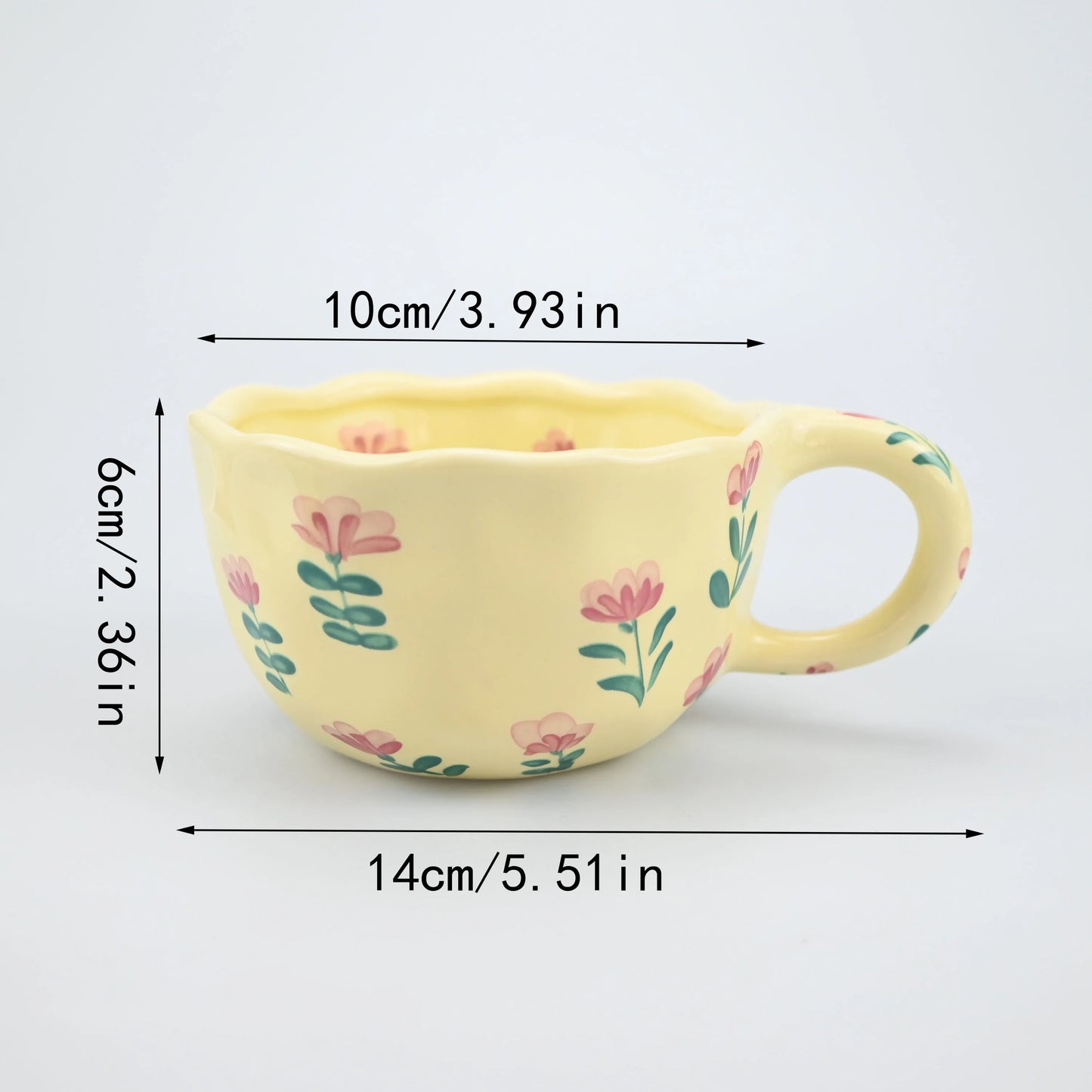 1PC Colors Ceramic Mugs Coffee Cups Hand pinched irregular print pattern coffee Juice In Kitchen, Dining Room, Living Room, Appl