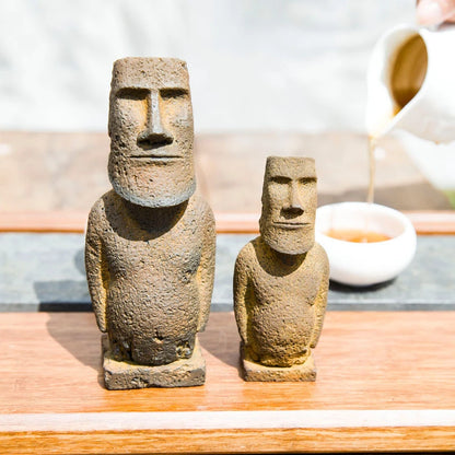 Nordic Style Creative Character Stone Statue Handicrafts Handmade Ornaments Study Tea Pet Imitation Cast Iron Home Decoration