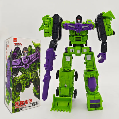 Transformation 6 in 1 Model MINI Devastator 21CM Action Figure Robot Plastic Toys BEST Gift Child Kid