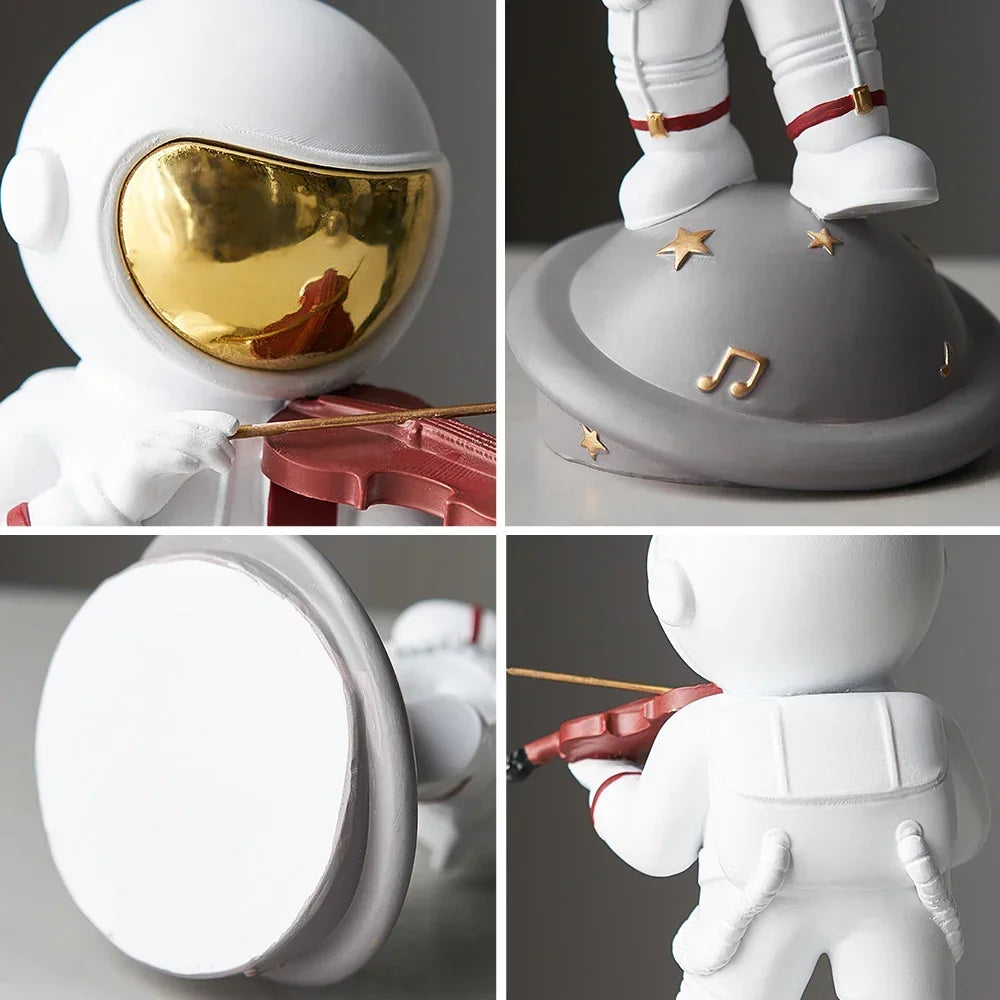 Modern Design Home Ornament Astronaut Figure Statue Figurine Spaceman Sculpture Bedroom Decoration Office Craft Children's Gifts