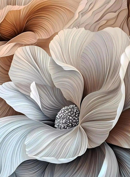 Neutral Modern Plant Art Abstract Minimalist Beige Black Flower Poster Canvas Printing Living Room Bedroom Home Decoration Gift