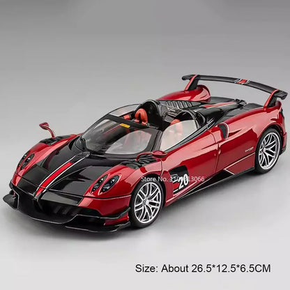 1:18 Apollo EVO Pagani Huayra Roadster BC Model Toy Cars Wheel Pull Back Miniature Vehicle 4 Doors Opened Car Toddler Kids Gifts