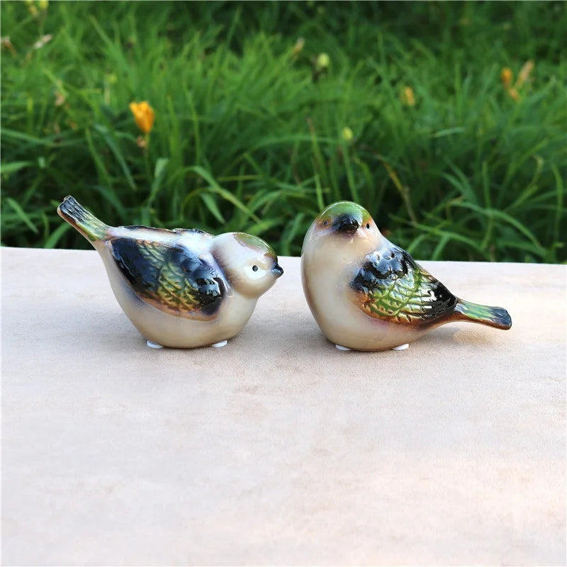 Porzellan-Paar-Vogel-Figur, Keramik-Vogelliebhaber, Miniatur-Dekoration, Bastel-Ornament, Valentinstagsgeschenk für Hochzeitsgeschenke