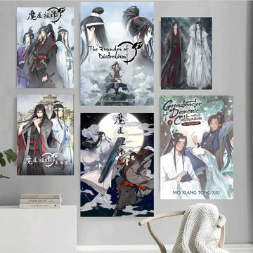 Comic Grandmaster of Demonic Cultivation Mo Dao Zu Shi Poster Home Office Wall Bedroom Living Room Kitchen Decoration Painting