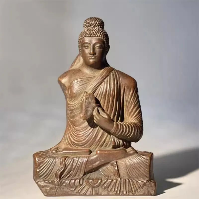 Gandhara Statues Meditation Sitting Statues Zen Home Study Tea Room Decoration Ornaments Art Figurine Decor Home Office Decor
