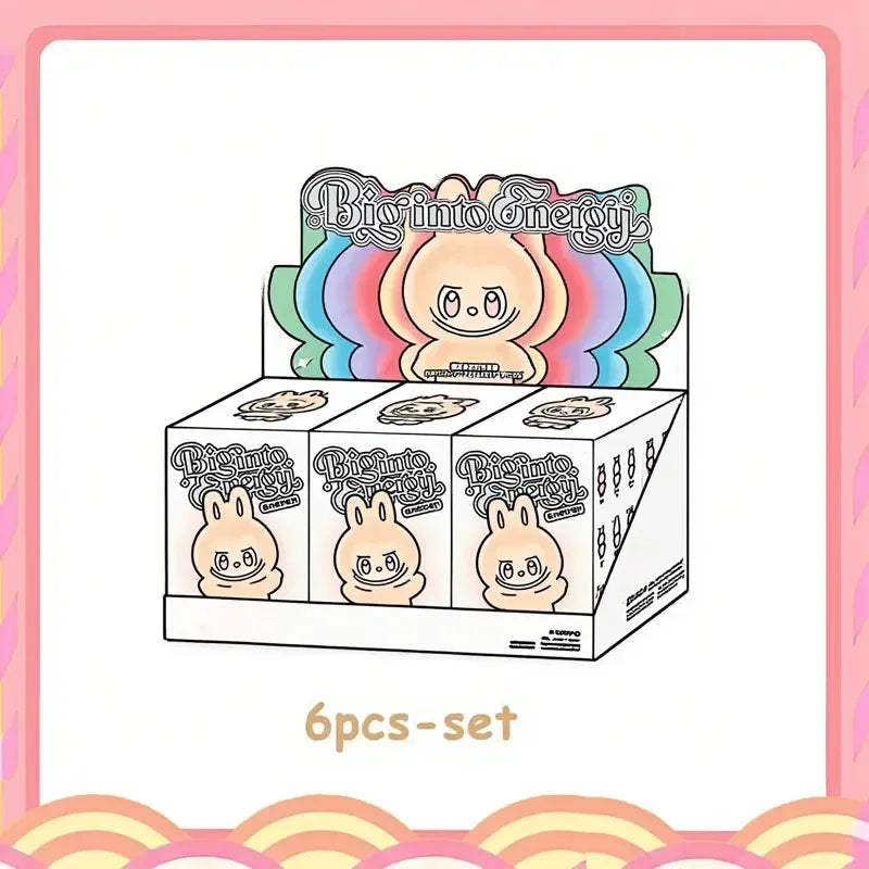 New For labub The Monsters Blind Box Exciting Macarons V3 Big Energy Vinyl Toy Have A Seat Cute Figure Collection Birthday Gifts