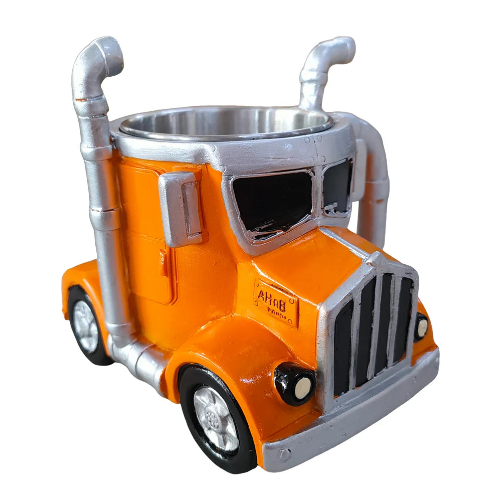 Beetle Car Coffee Mug Funny Semi Truck Heat Resist Coffee Cup Resin Creative Tea Cups Handmade Unique Drinkware for Home Kitchen