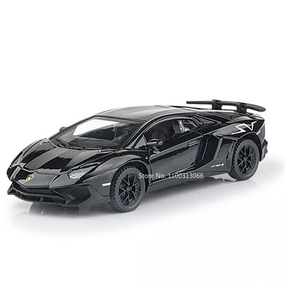 1:32 Lambor LP750-4 DIVO Models Cars Toys Alloy Doors Opened Miniature Sports Car Light Music Vehicle Toddler Kids Gifts