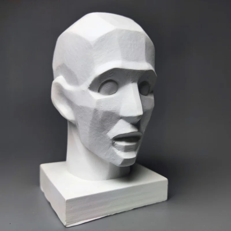 Portrait Model Teaching Aids Sketch Plaster Figure Sculpture Art Ornaments Interior Art Living Room Figurines Desktop Decor Gift
