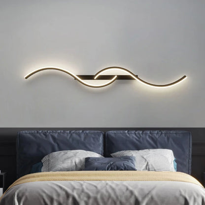 Modern LED Wall Sconce Strip Aluminum Wall Lamp 60/80/100CM For Bedroom Bedside Living Room Background Decor Lighting Fixtures