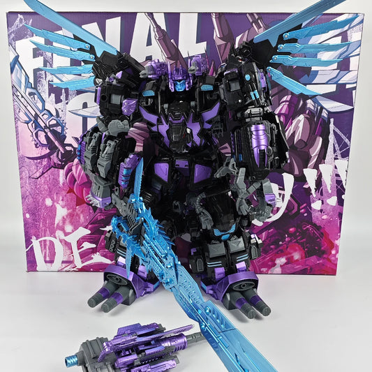 Jinbao Transformation Dark Predaking Feral Rex 5 in 1 Oversize MMC black Action Figure Toy Oversize