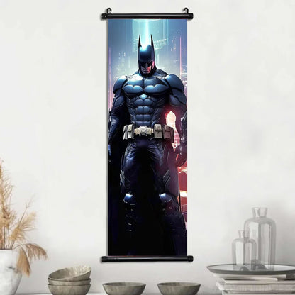 DC Batman Hanging Scroll Poster Movie Wallpaper Wall Artwork Canvas Painting Home Decoration Art Print Bedroom Decor Gift