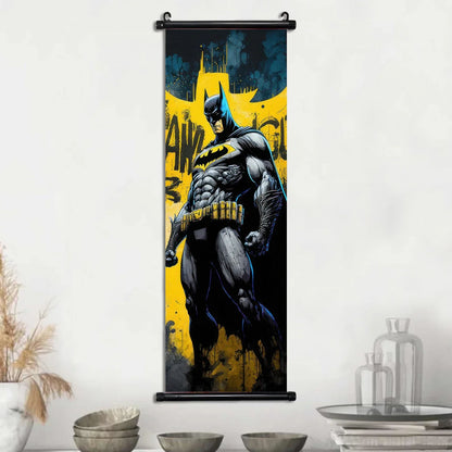 DC Batman Hanging Scroll Poster Movie Wallpaper Wall Artwork Canvas Painting Home Decoration Art Print Bedroom Decor Gift