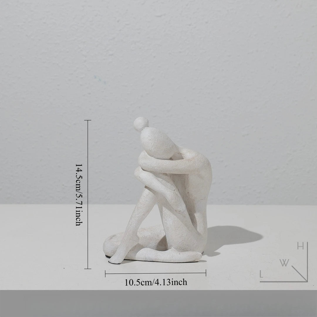 Creative Abstract Figure Statue Home Decor Nordic Modern Decorative Figurines For Interior Creative Office Living Decoration