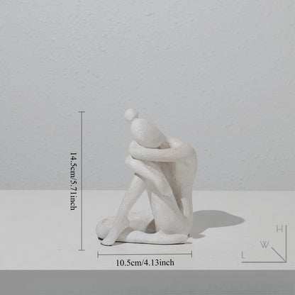 Creative Abstract Figure Statue Home Decor Nordic Modern Decorative Figurines For Interior Creative Office Living Decoration