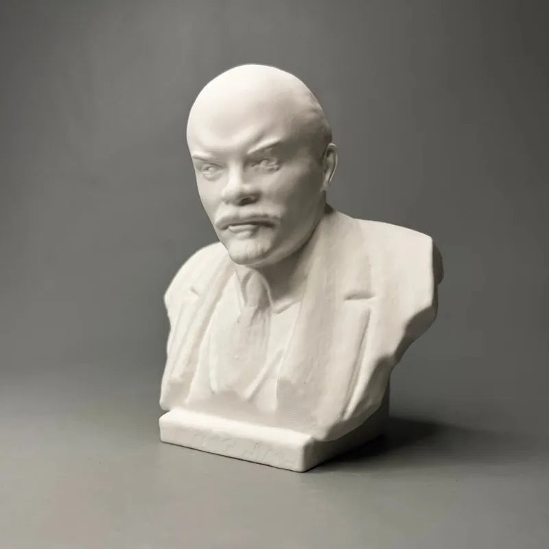 Lenin's Great Man Gypsum Statue Art Sculpture Desktop Decoration Advanced Bookshelf Wine Cabinet Decoration Birthday Gift