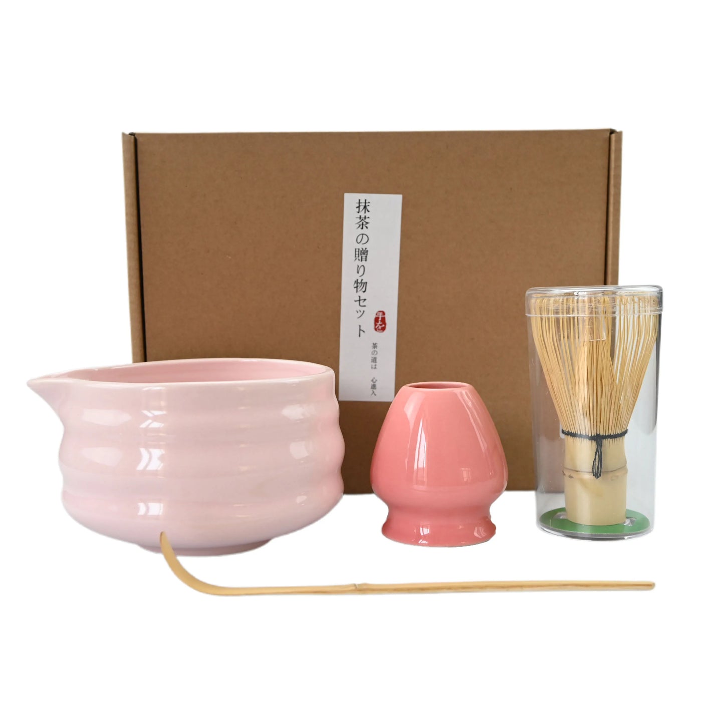 4PCS/5PCS Ceramic matcha set with mouth bowl high-value tea ordering tool Japanese matcha bowl, the perfect gift for gifting