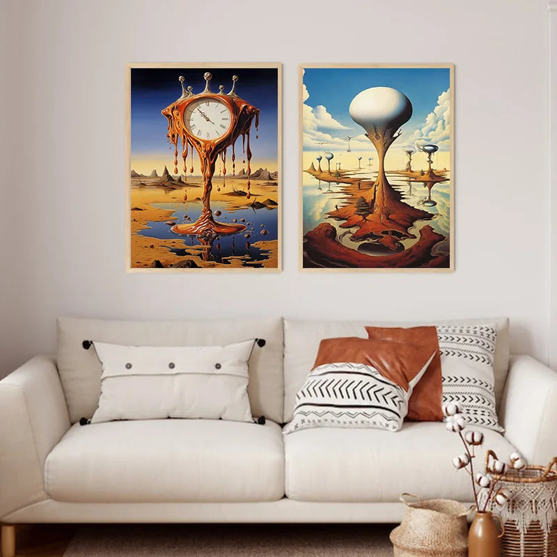 Surrealism Salvador Dali Posters and Prints Wall Art Canvas Painting Abstract Picture for Living Room Home Decoration Cuadros