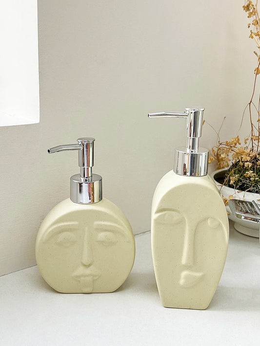 Simplicity Elegant Abstract Figure Shower Gel Advanced Travel Bottle Bottle for Home Bathroom Desktop Decoration