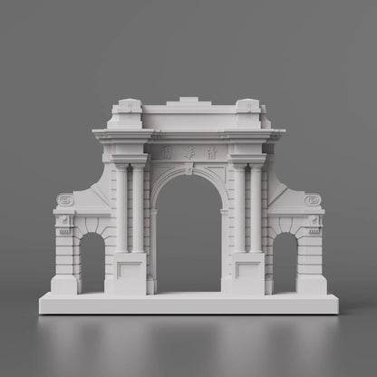 Micro Architecture Tsinghua Garden,Tsinghua University Cultural Creative Souvenirs Living Room Study Room Cement Building Deco