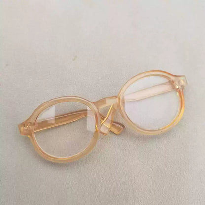 New Hot 17cm Lafufu Glasses 6.5cm Transparent Plastic Glasses For 15/17cm  For Lafufu0 Doll Sunglasses In Stock