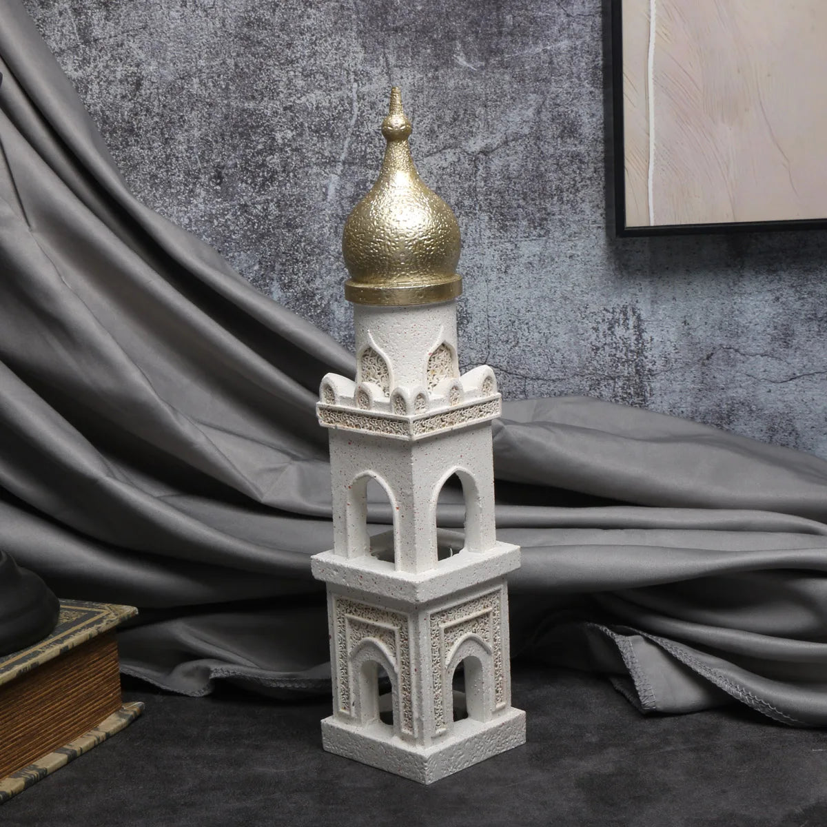 1pc Middle Eastern Style Resin Statue Decor, Indoor Ornament for Living Room, Multi-Room Compatible, No Power Required