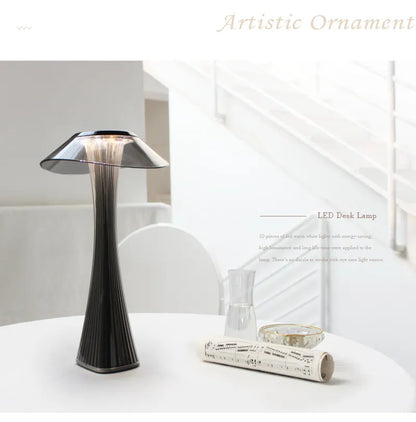 NEW LED rechargeable Table Lamp Touch Dimmable 3-Color Reading Lighting  Desk Lamp Bedside Lamp